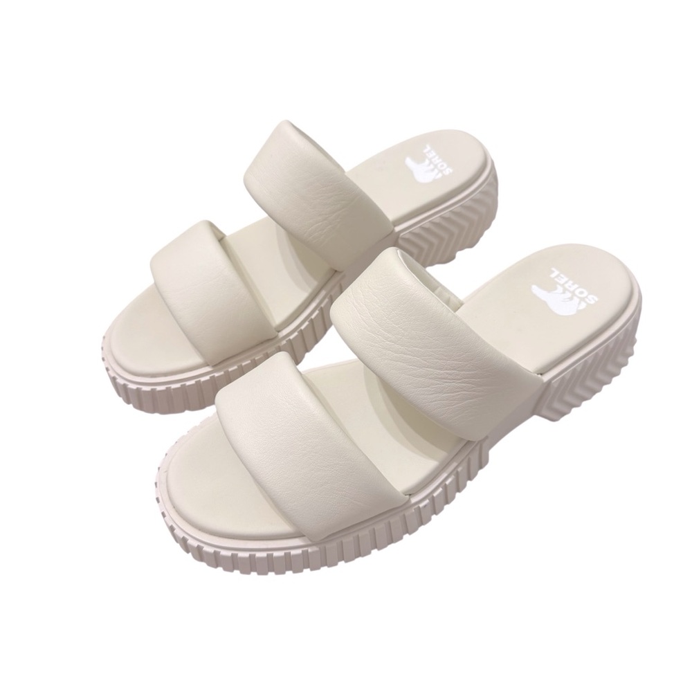 NEW SOREL women's ona streetworks slide sandals in chalk Sz‎ 8.5 - Picture 4 of 12